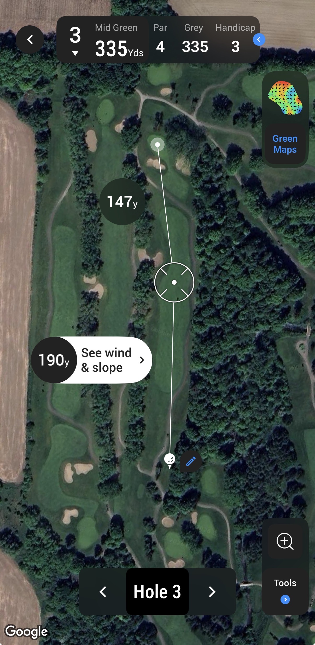 Hole 3 at Pickering Glen Golf Club