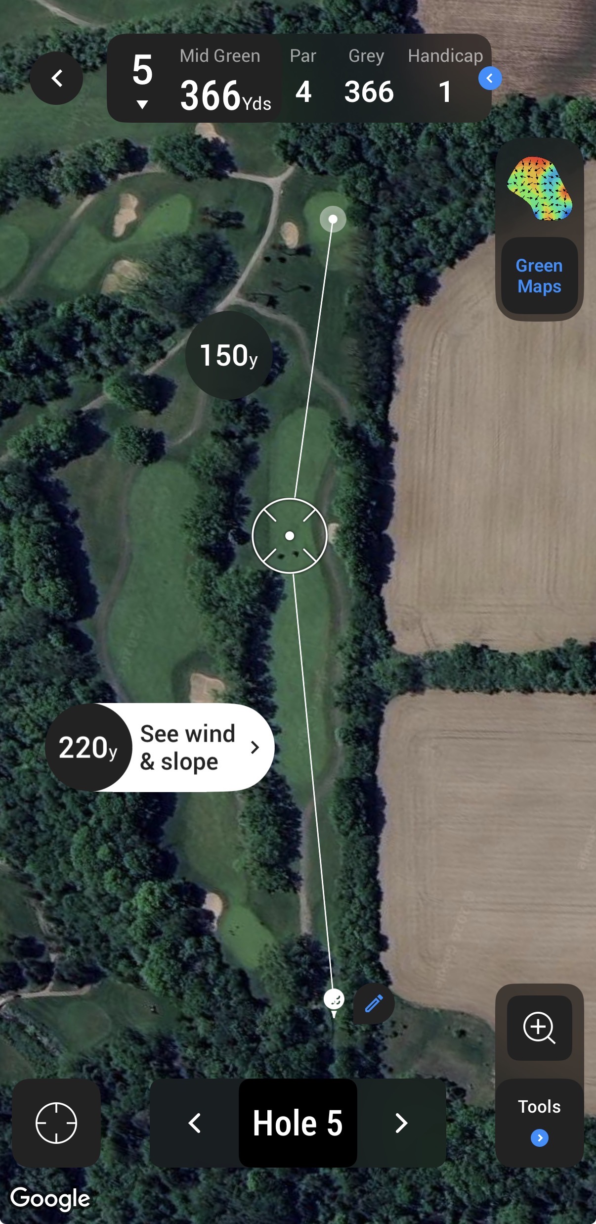 Hole 5 at Pickering Glen Golf Club
