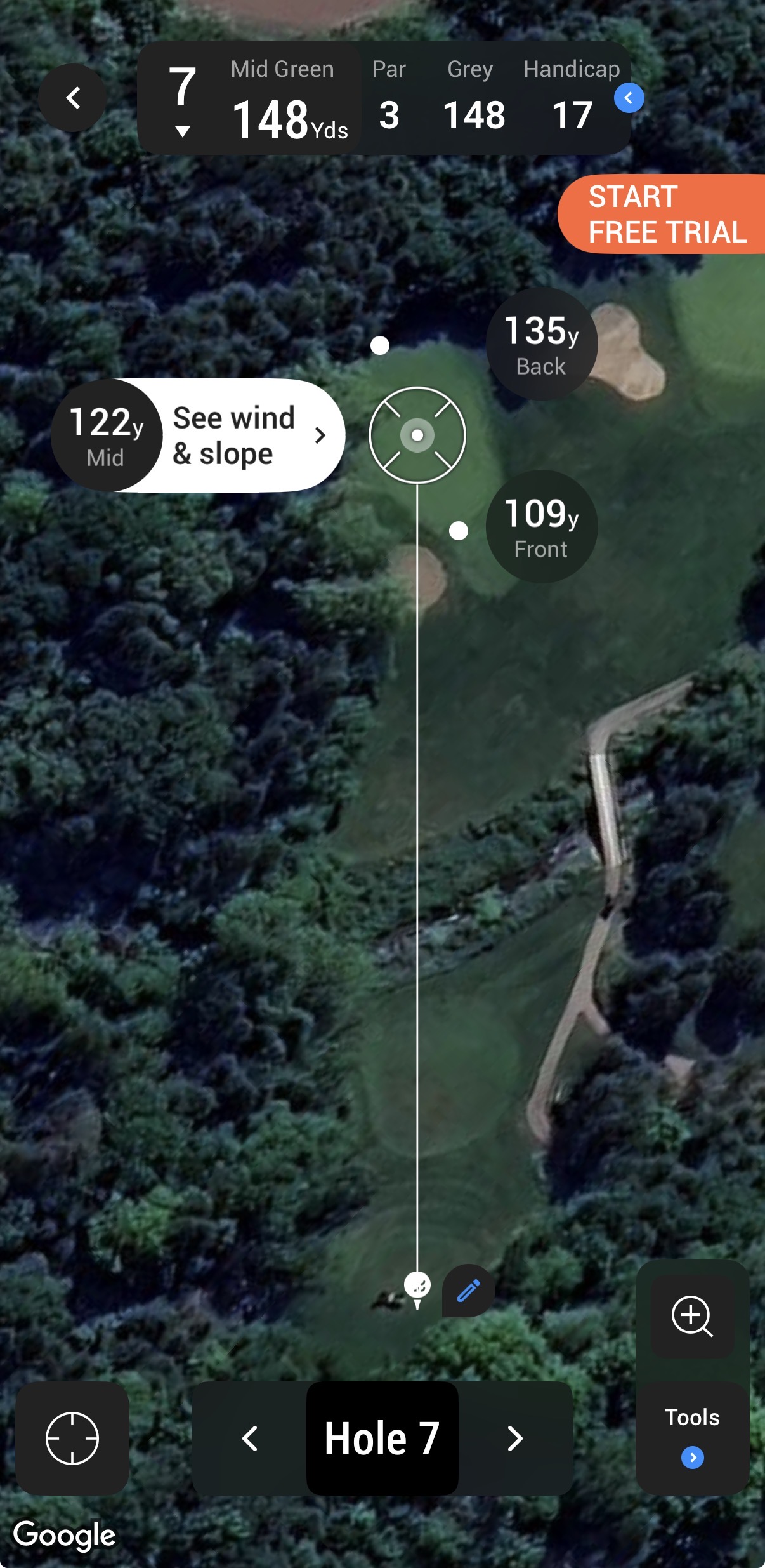 Hole 7 at Pickering Glen Golf Club