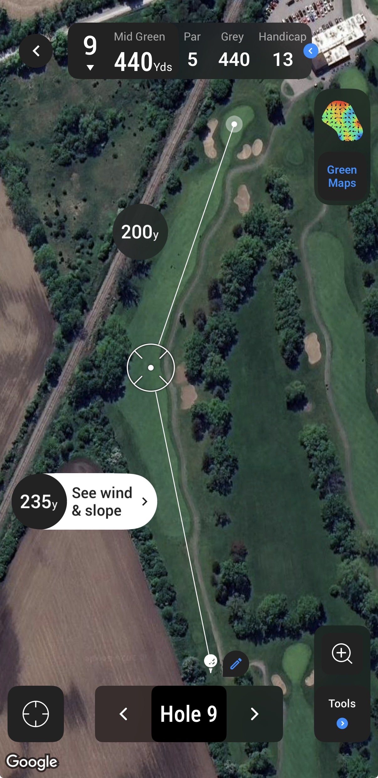 Hole 9 at Pickering Glen Golf Club